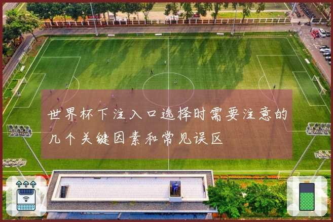 世界杯下注入口选择时需要注意的几个关键因素和常见误区